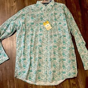 Wrangler button down shirt XL